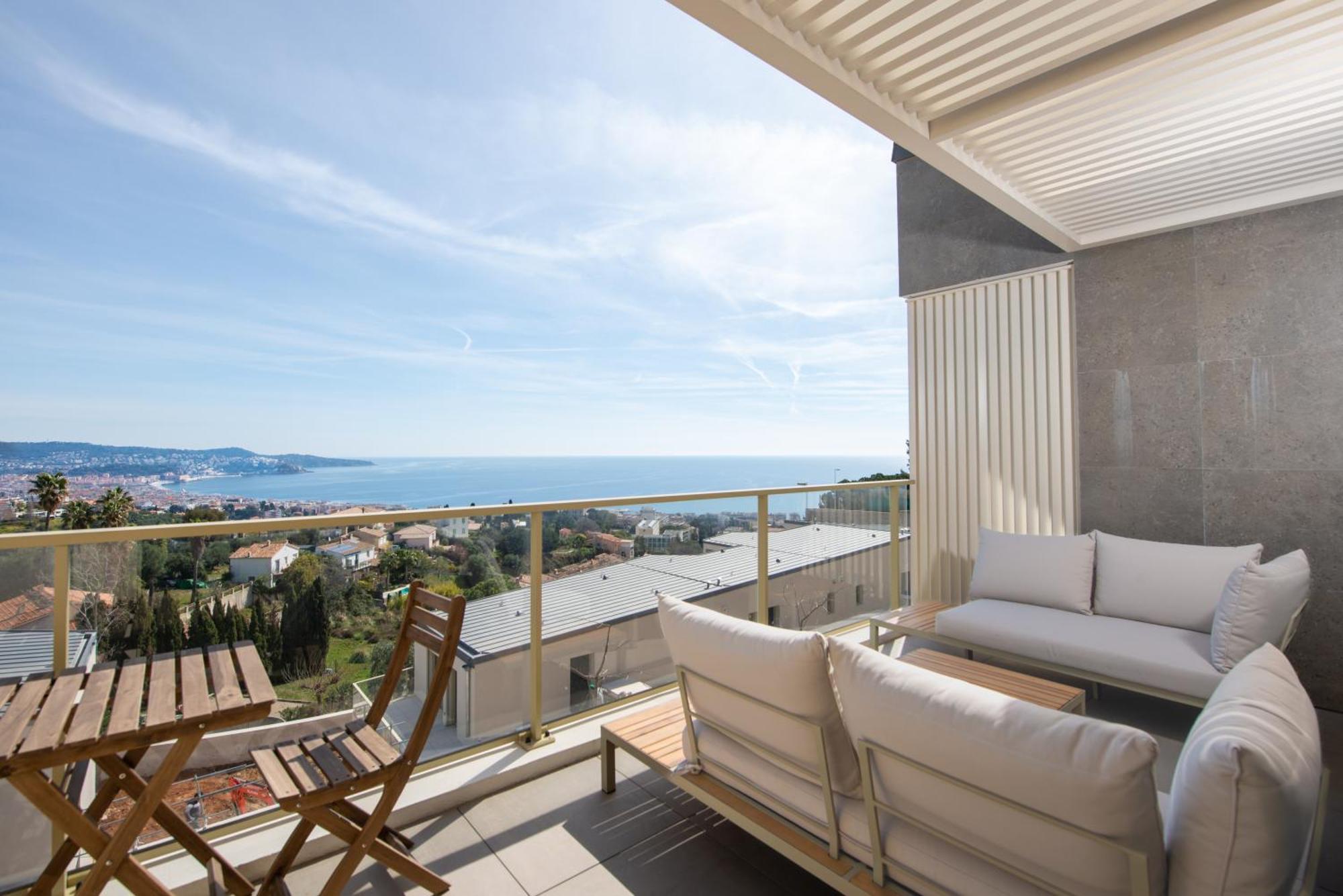 Blue Pearl Vue Mer Nice Buitenkant foto